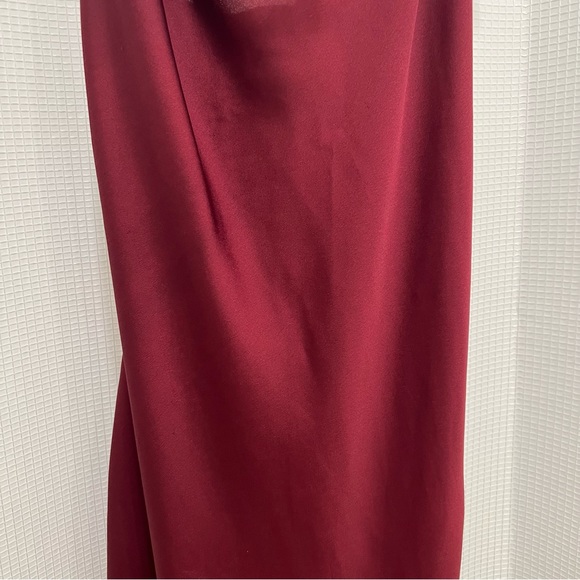 Astr The Label Cowl Slip Midi Dress Wine Size Medium - Picture 5 of 16